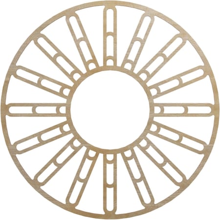Ekena Millwork Hale Wood Fretwork Pierced Ceiling Medallion, Hickory, 38"OD x 13 3/4"ID x 3/8"T CMWP38X38X0375HHHI